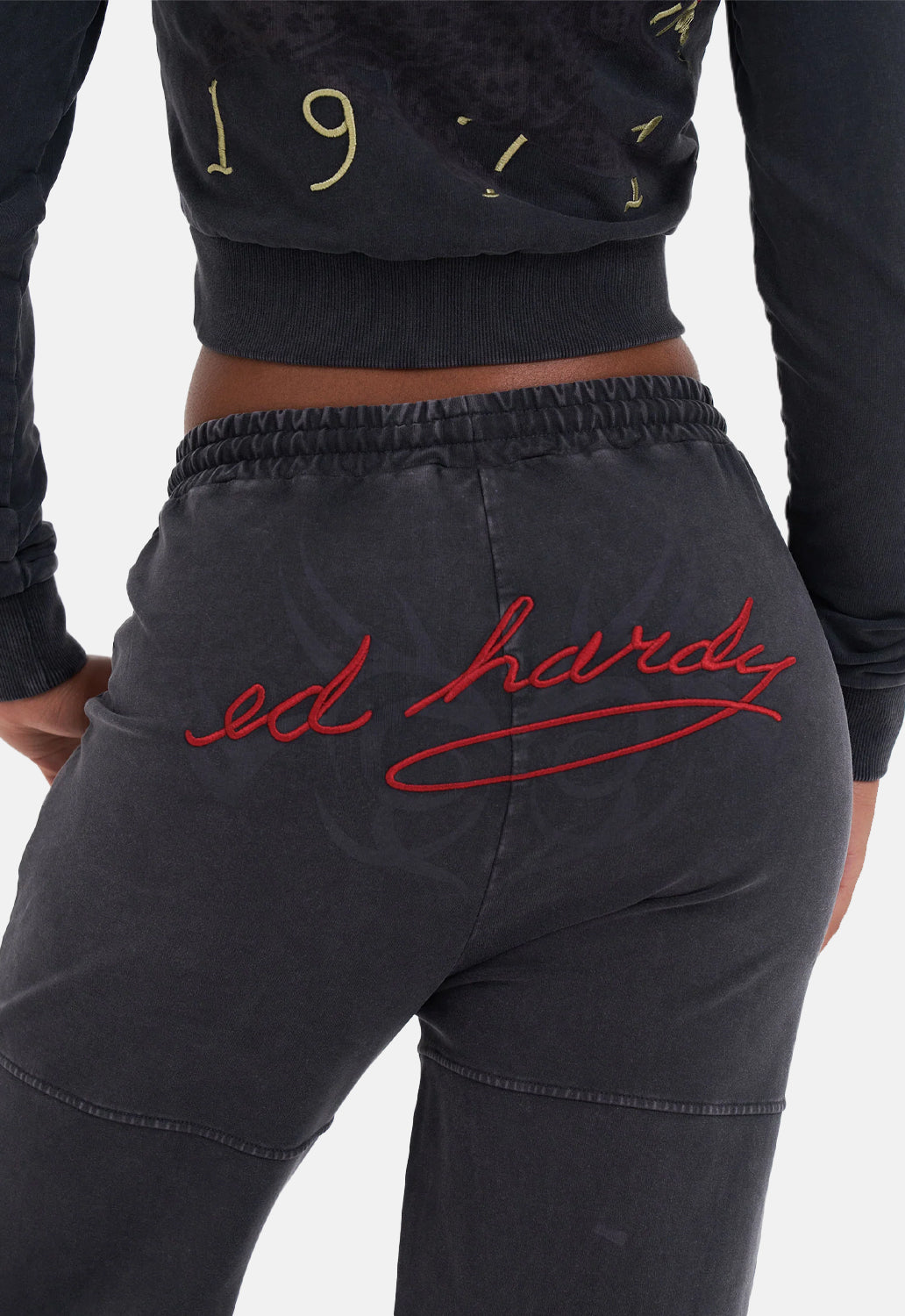 Tattoo Collage Wide Leg Joggers