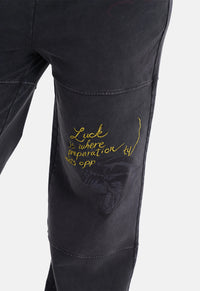 Tattoo Collage Wide Leg Joggers