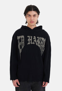 Tiger & Snake Flames Knit Hood