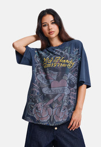 True Love Tattoo Washed Relaxed T-Shirt