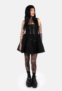 Twila Lace Up Mini Dress