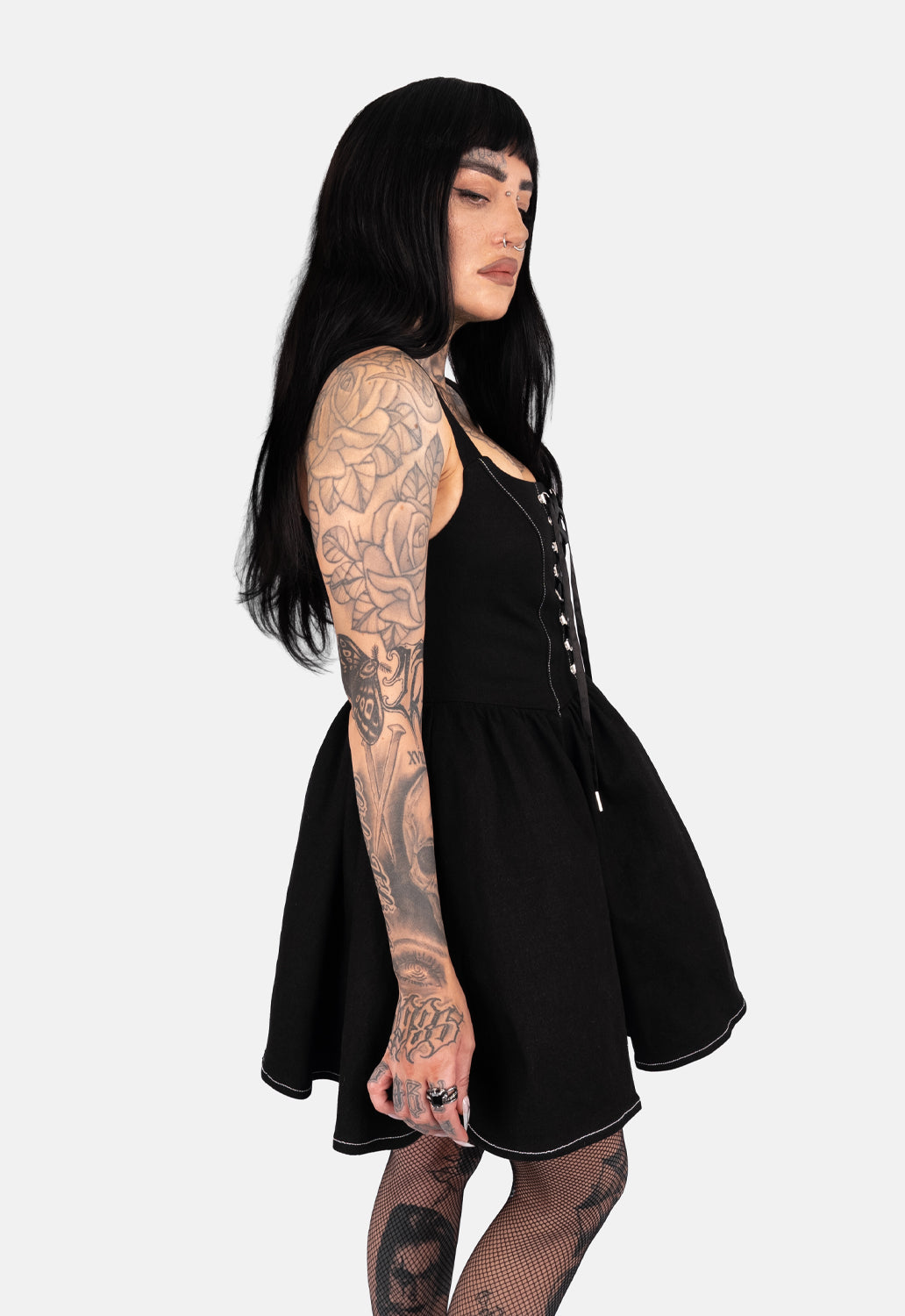 Twila Lace Up Mini Dress