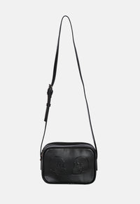 Black Twin Skull Crossbody Bag