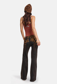 Twist Serpent Flare Vintage Wash Jeans