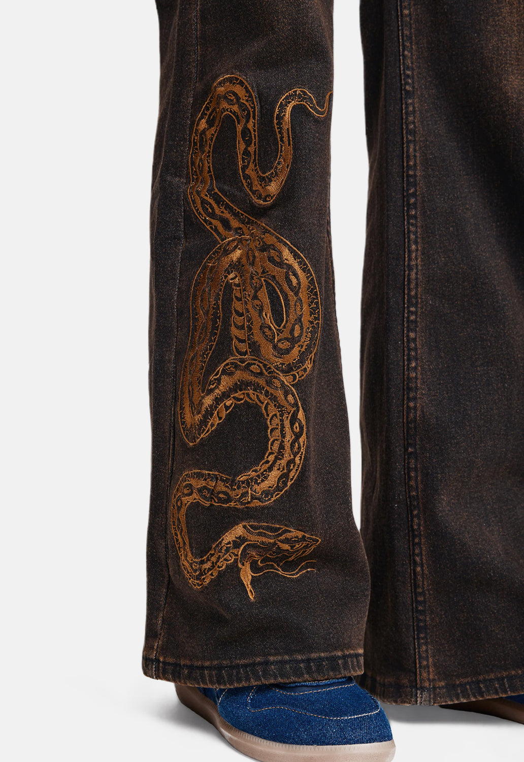 Twist Serpent Flare Vintage Wash Jeans