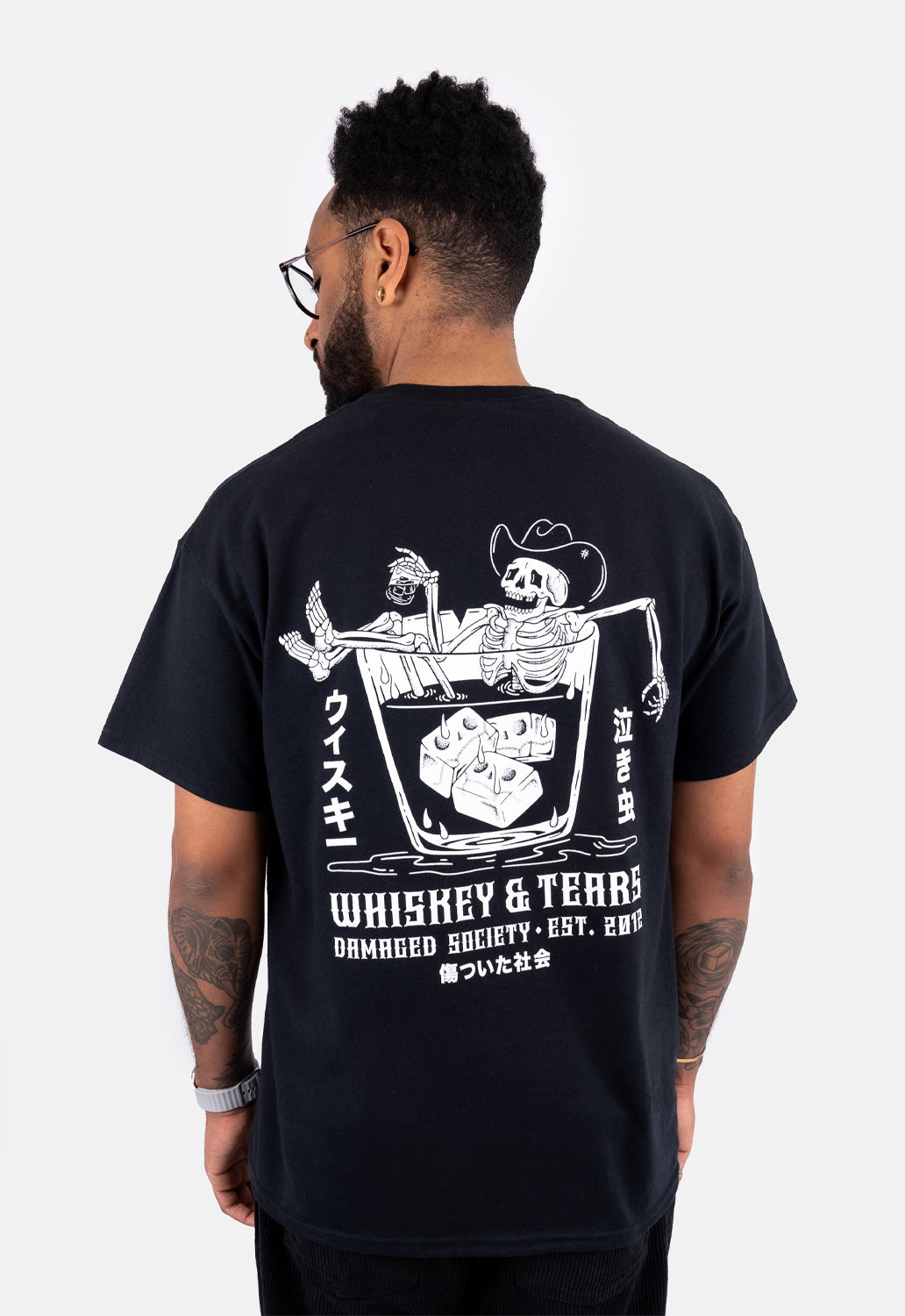 【DEARMINE】Isle Wish Crack T-shirt Whiskey Tears T-Shirt – DMG SCY