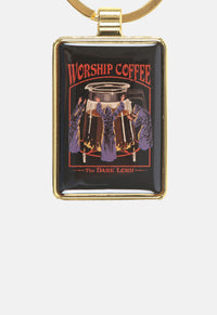 Worship Coffee Keyring
