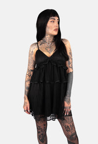 PRE-ORDER Xanthe Lace Tiered Mini Dress