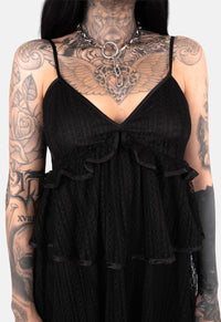 PRE-ORDER Xanthe Lace Tiered Mini Dress