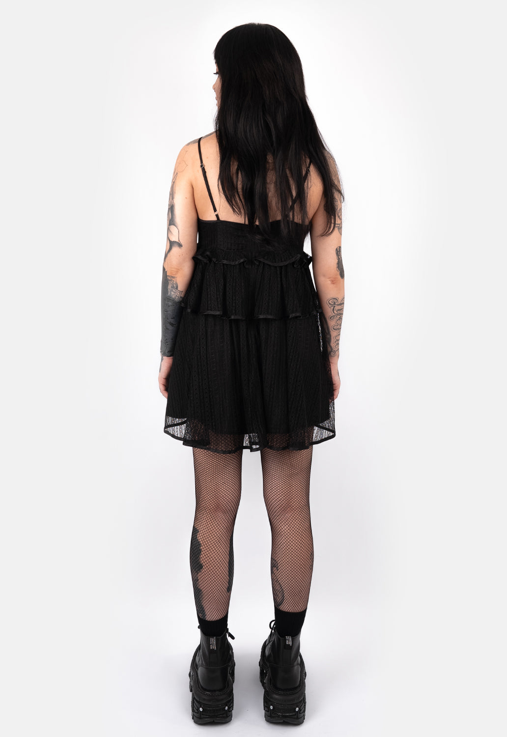 PRE-ORDER Xanthe Lace Tiered Mini Dress