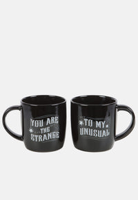 Strange Unusual Couple Mug Set