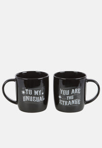 Strange Unusual Couple Mug Set