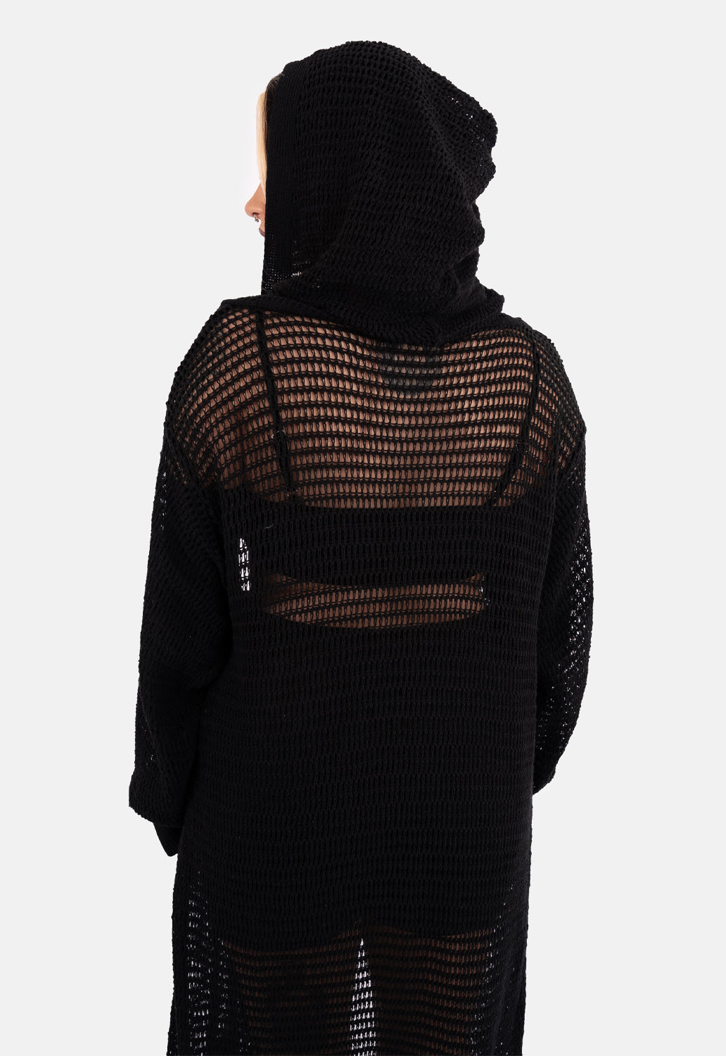 Zelda Longline Knit Hood Cardigan – DMG SCY