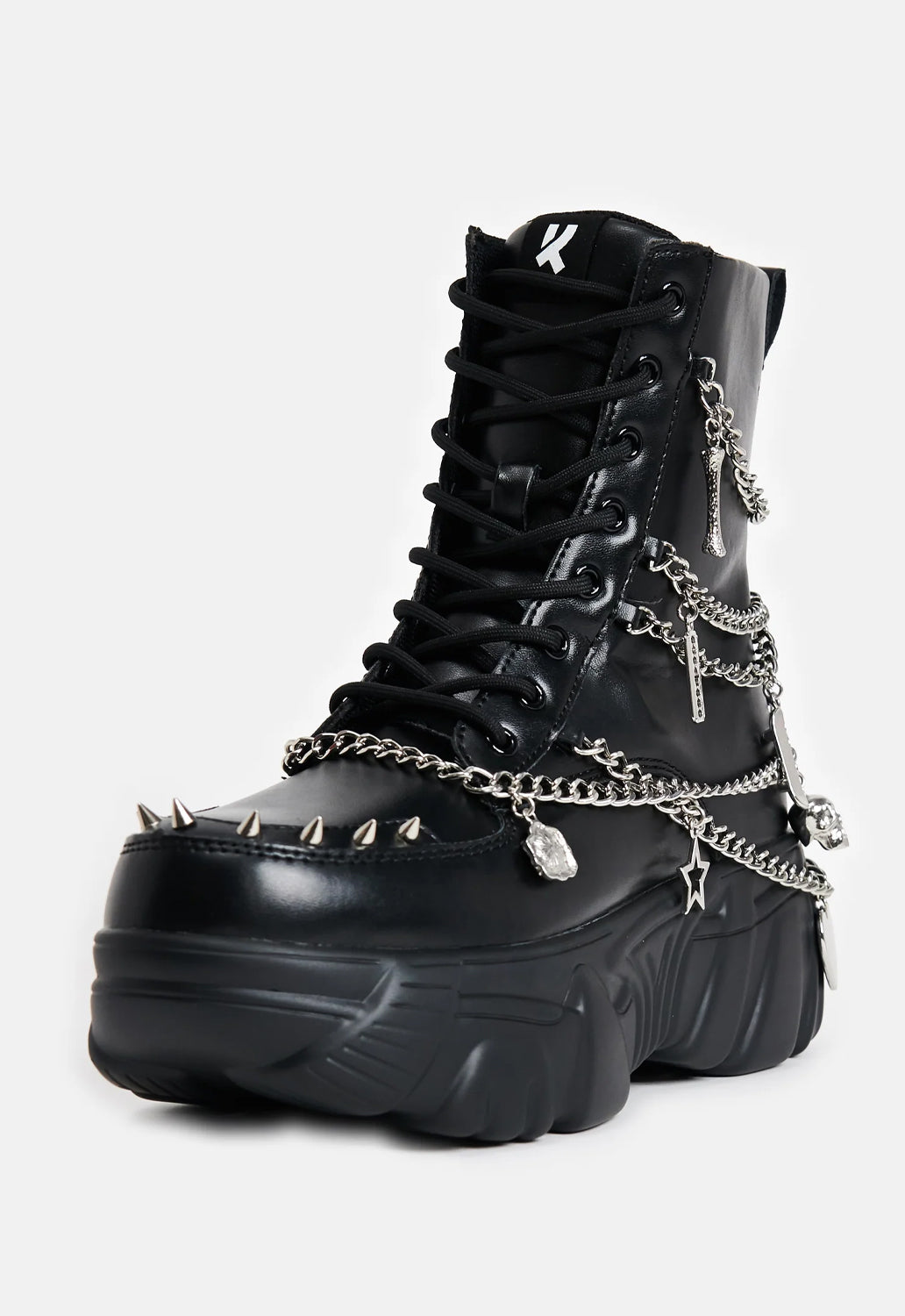 Boned Catch Black Mystic Charm Boots