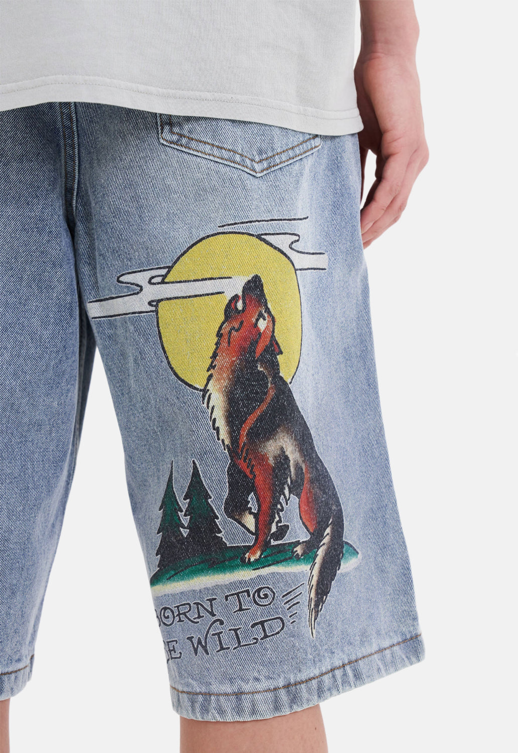 Born Wild Denim Jorts