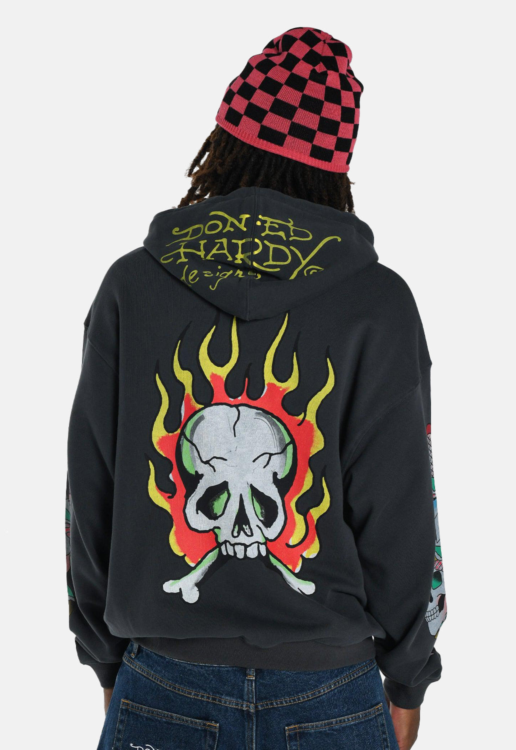 Burning Skull Graphic Hoodie