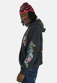 Burning Skull Graphic Hoodie