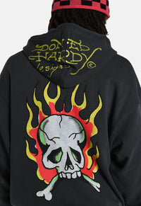 Burning Skull Graphic Hoodie