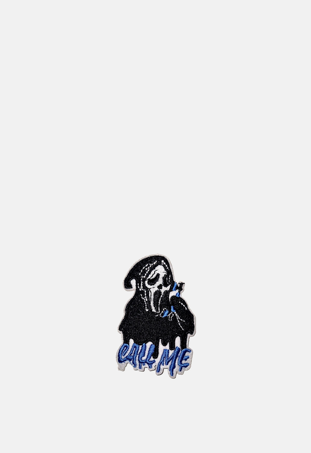 Ghost Face Blue Text Patch