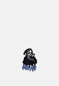 Ghost Face Blue Text Patch