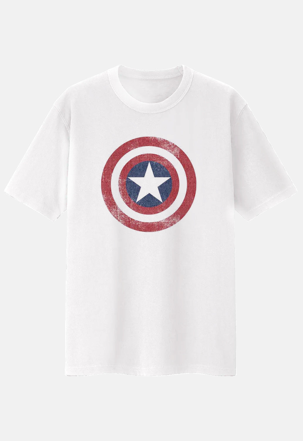 Captain America Distressed Shield T-Shirt