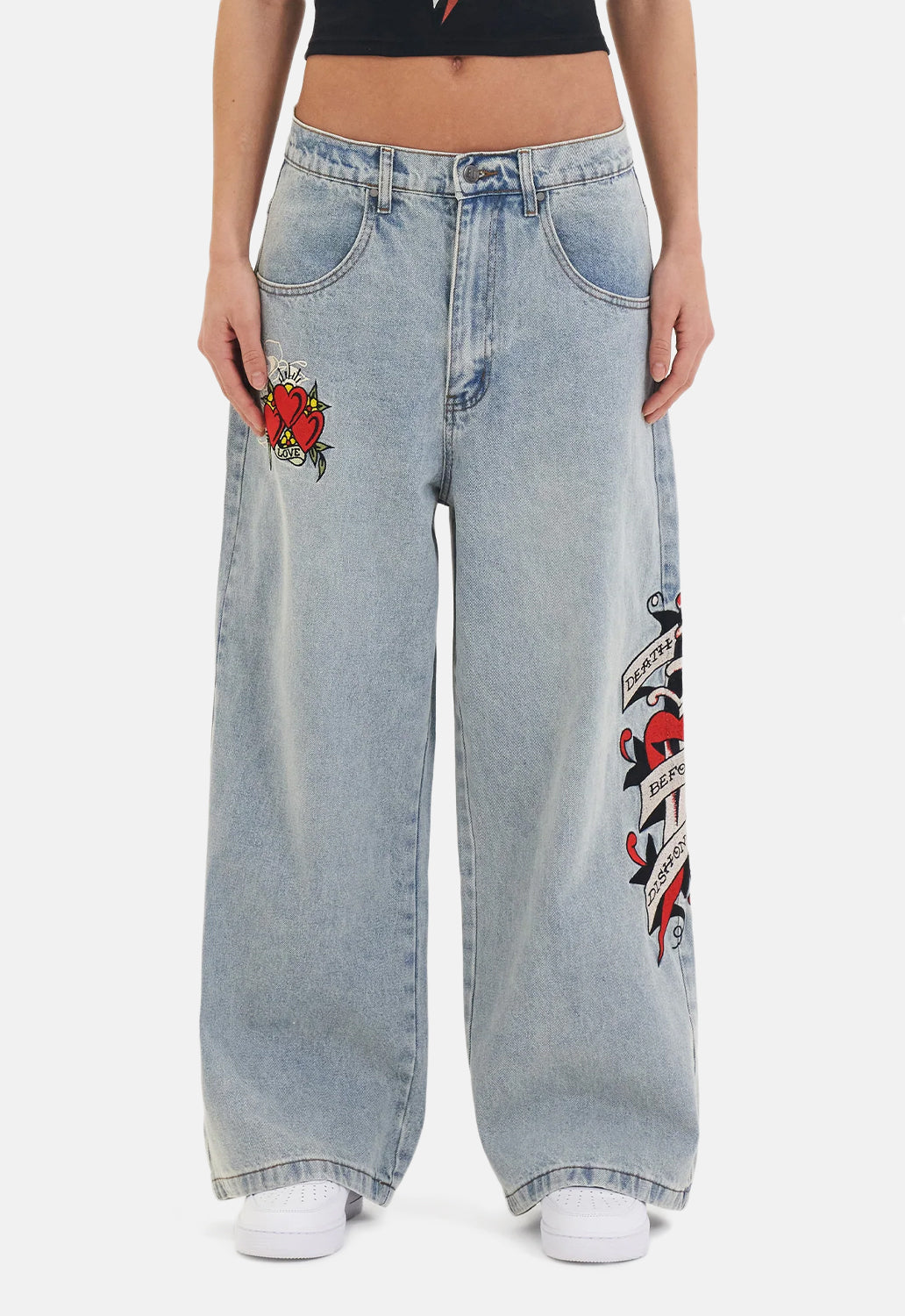 Death Before Dishonour Relaxed Jeans