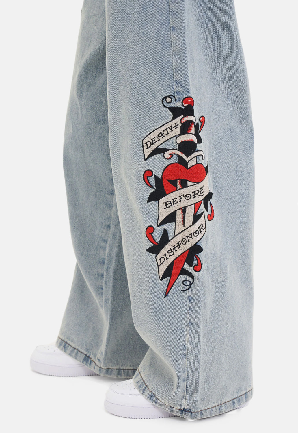 Death Before Dishonour Relaxed Jeans