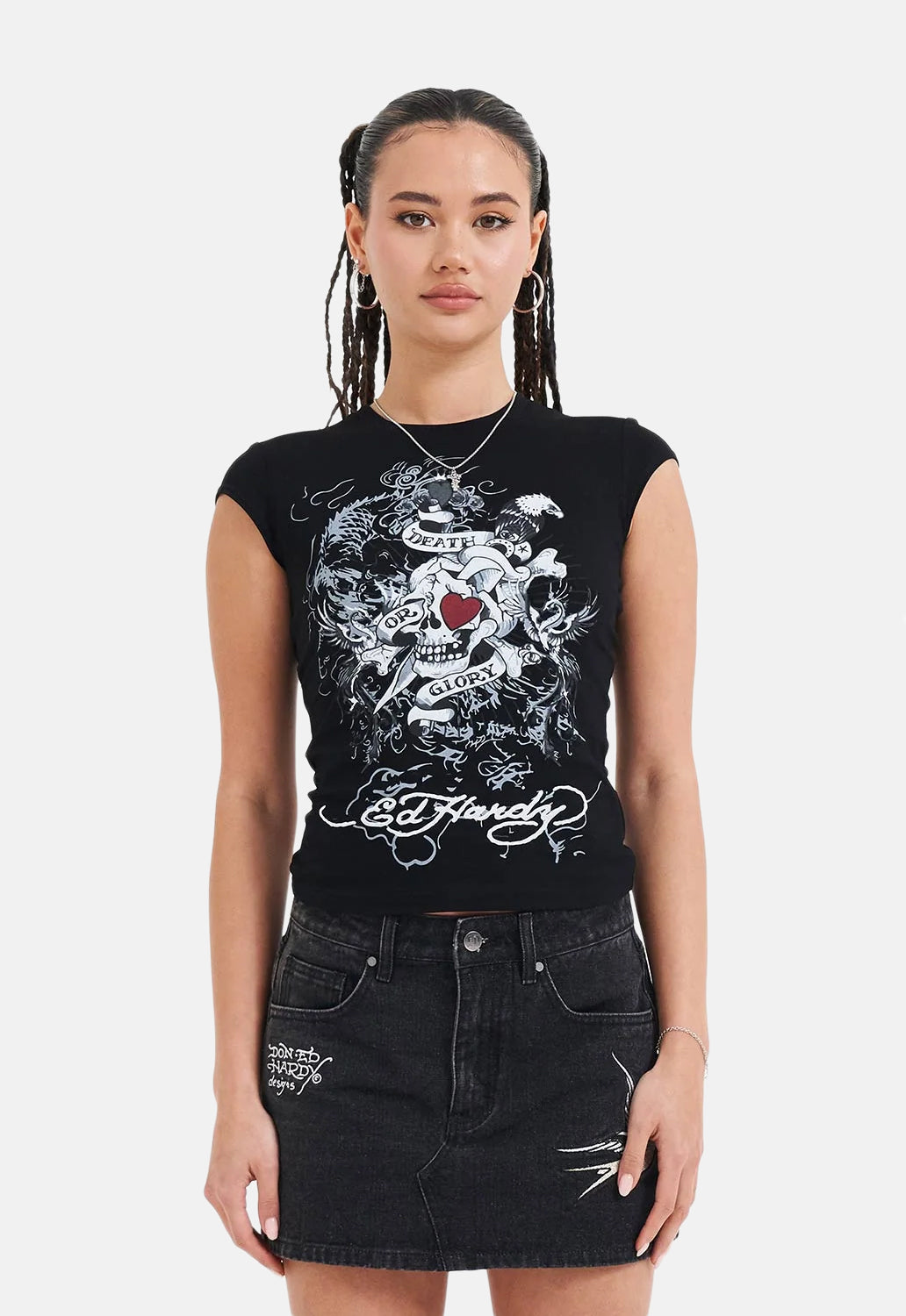 Death Or Glory Love Cap Sleeve Top