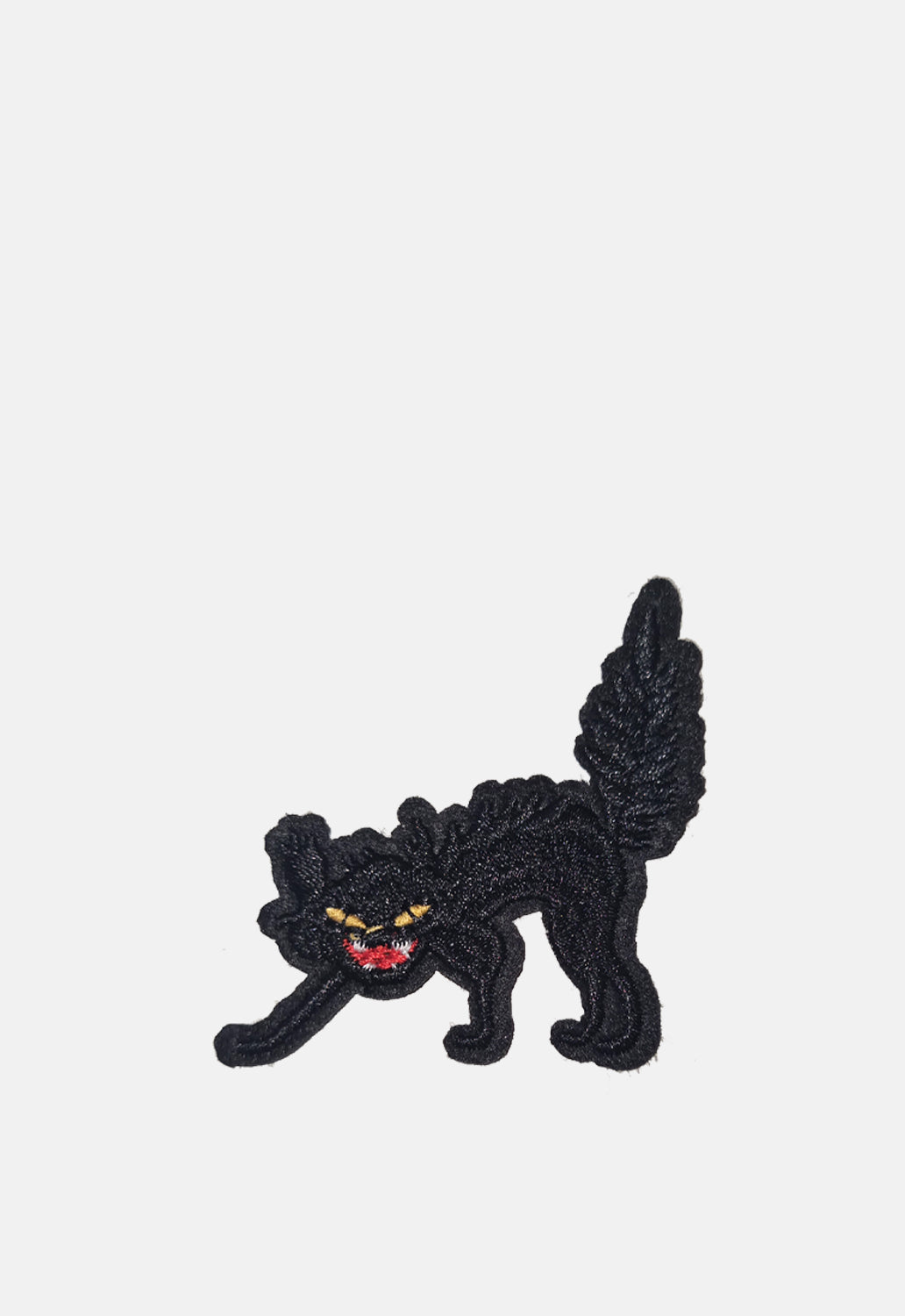 Creepy Black Cat Patch