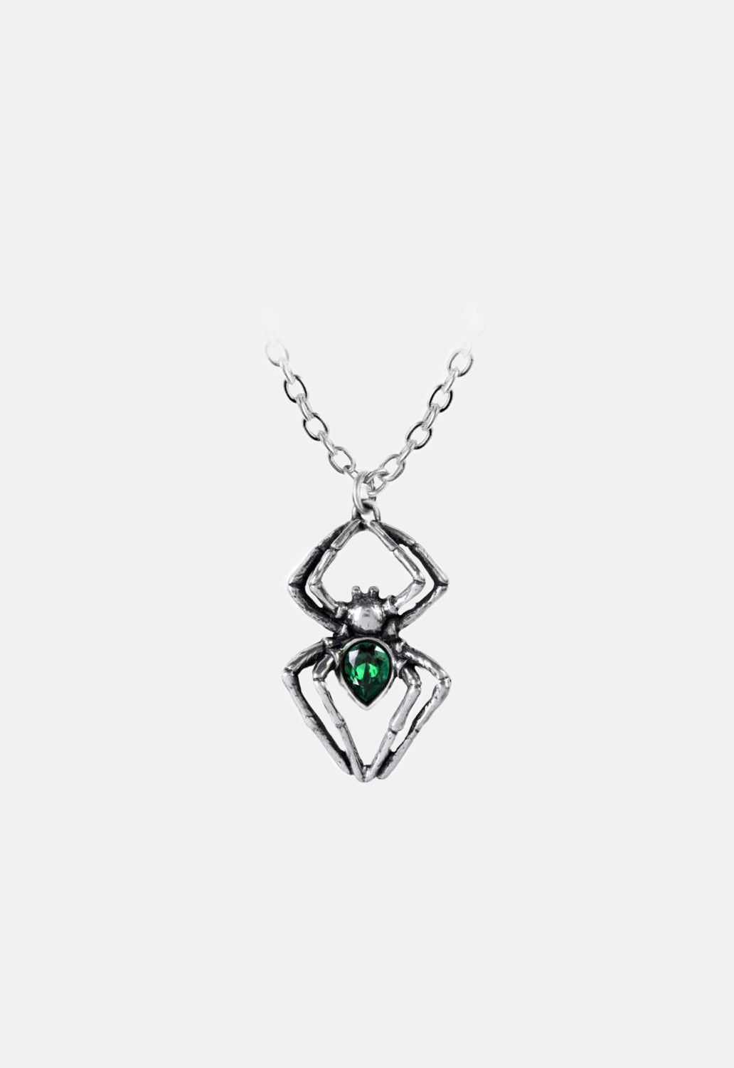 Emerald Spiderling Necklace