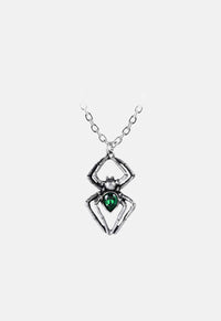 Emerald Spiderling Necklace