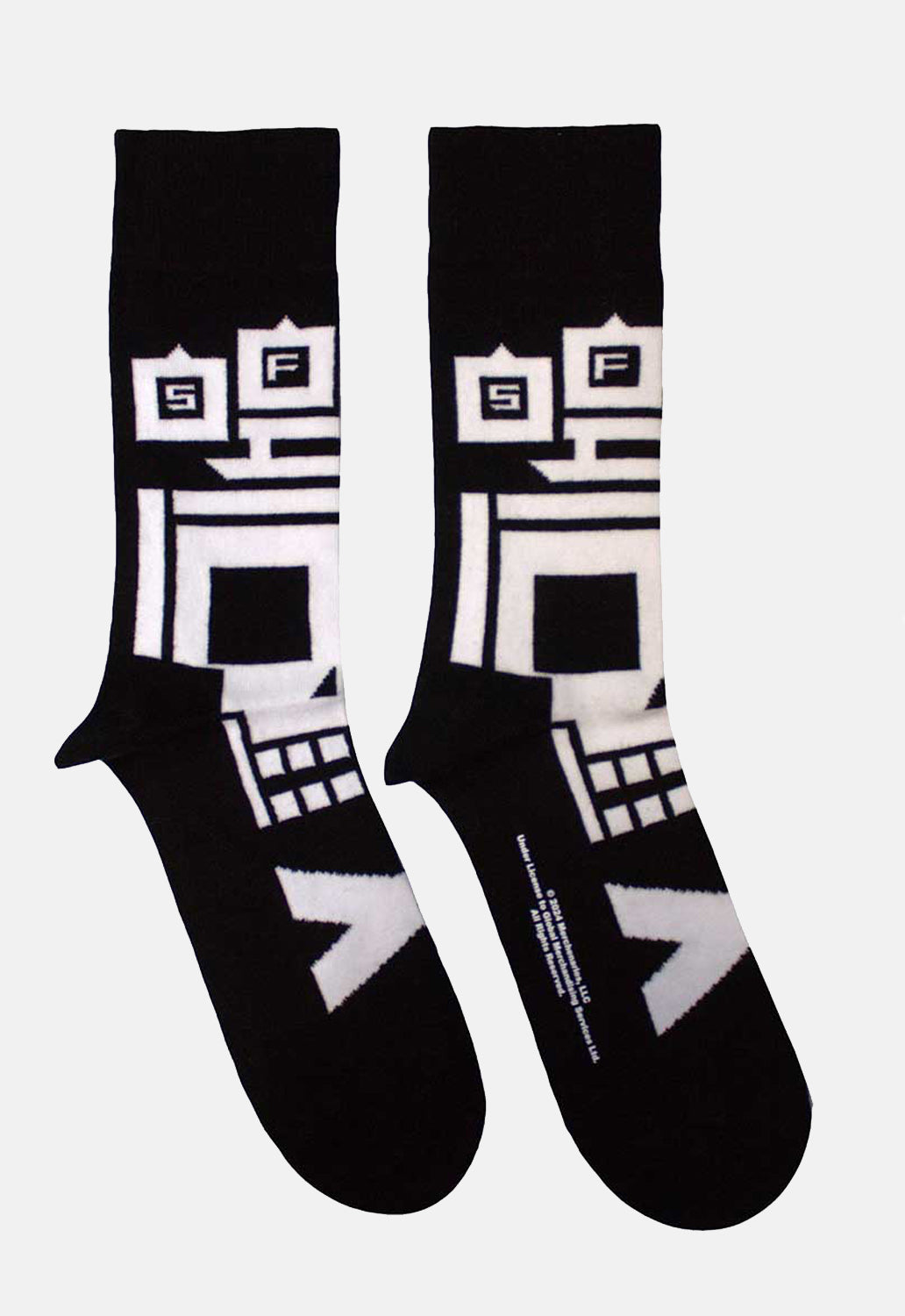 Pixeled Skull Socks