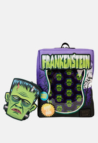 Universal Monsters Frankenstein Neon Mask Mini Backpack