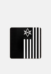 Black Bring Me The Horizon Antivist Coaster Band Merch. Single cork coaster, perfect gift for any BMTH fan.