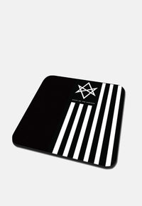 Black Bring Me The Horizon Antivist Coaster Band Merch. Single cork coaster, perfect gift for any BMTH fan.