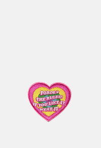 Forget The Rules Heart Patch