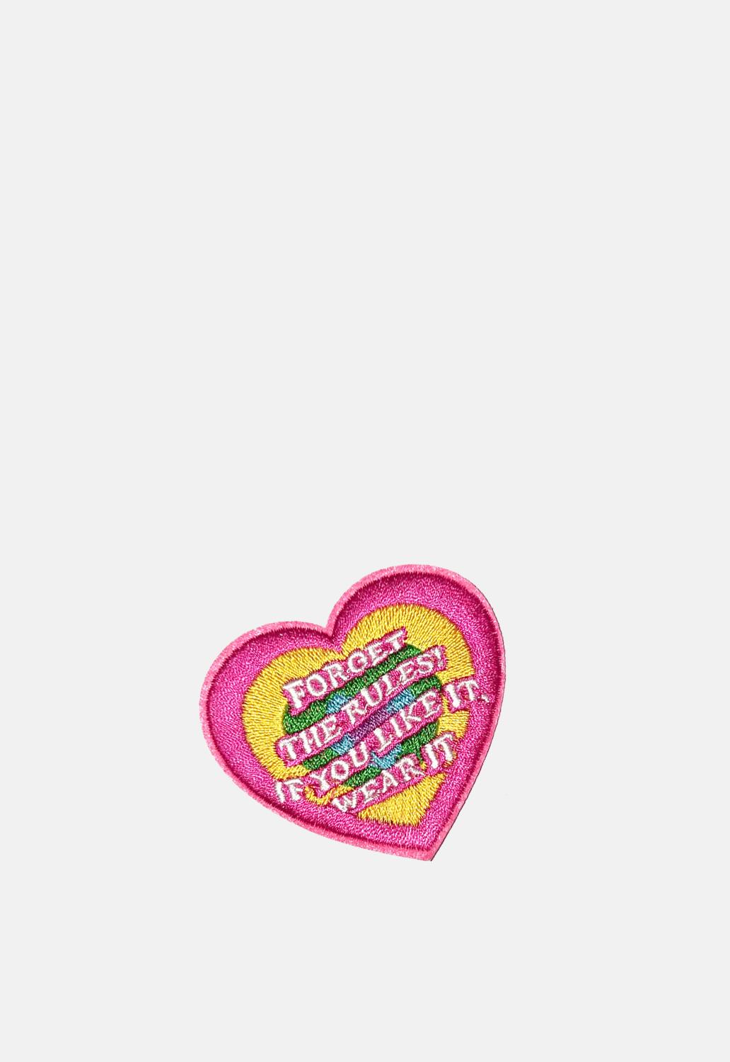 Forget The Rules Heart Patch