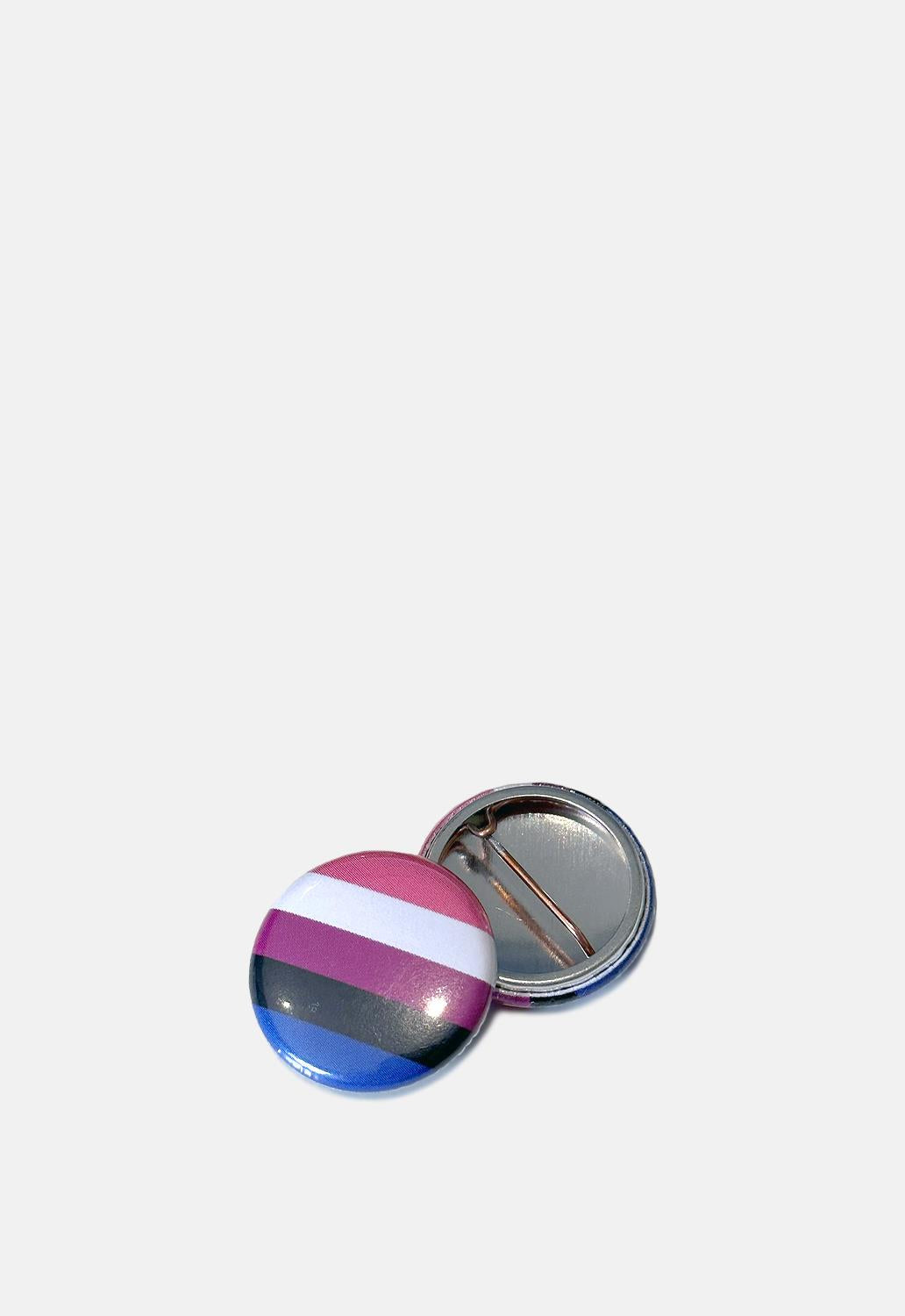 Gender Fluid Pride Flag Button Badge