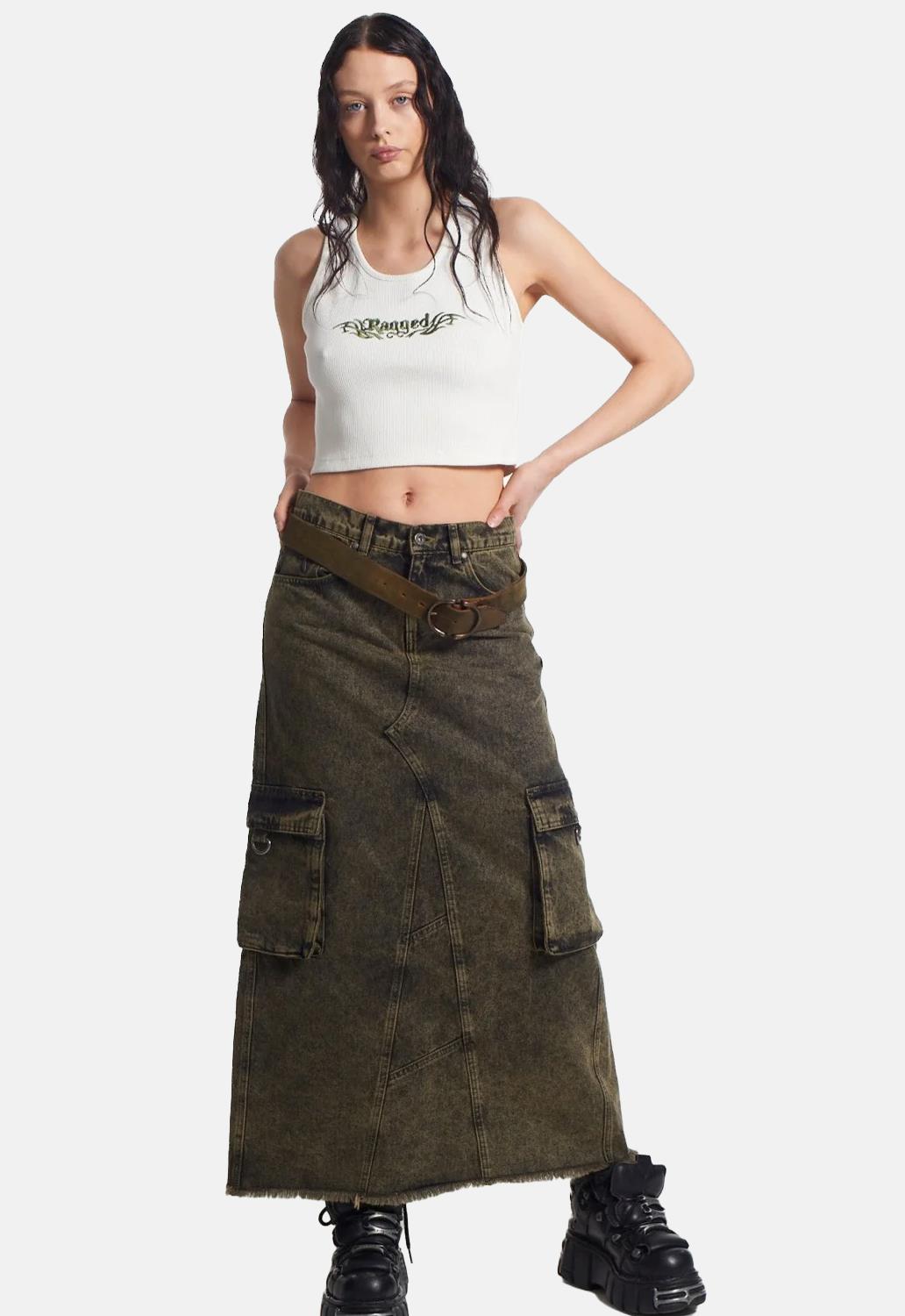 Enyo Denim Maxi Skirt