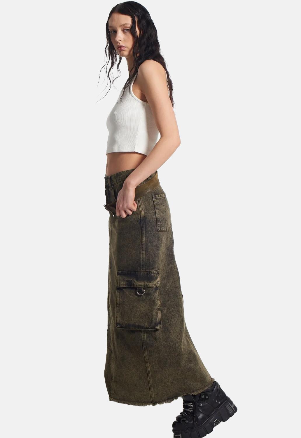 Enyo Denim Maxi Skirt