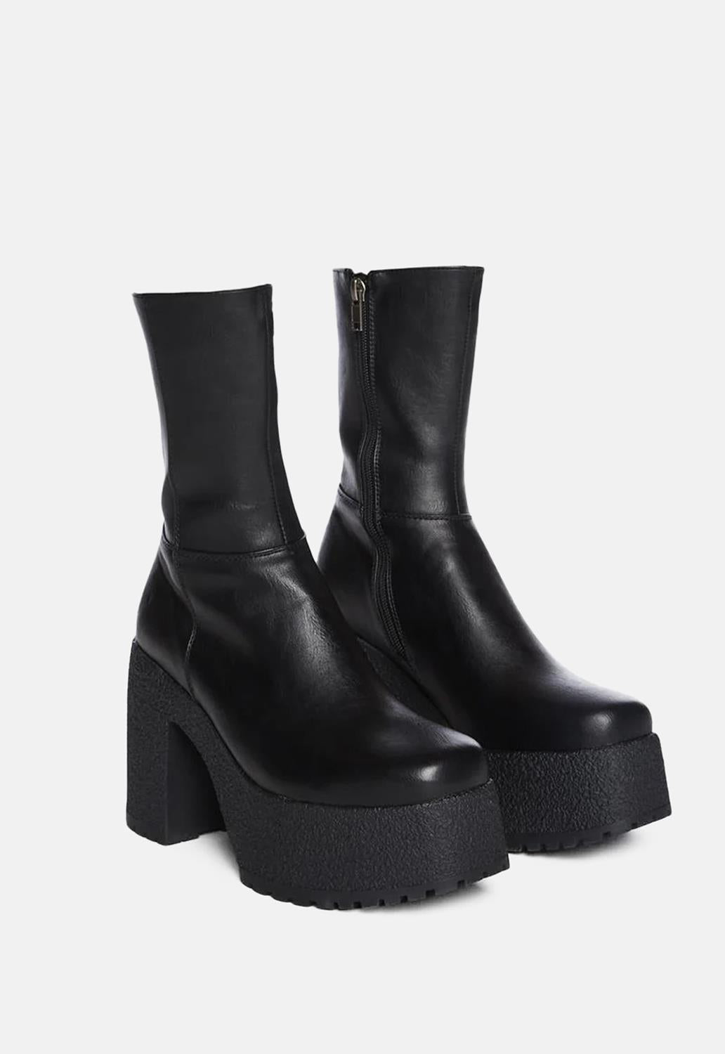 You Wish Platform Ankle Boots