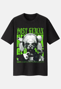 Black Bring Me The Horizon Post Human Band T-Shirt. Regular fit with short sleeves and crew neckline. Features band graphic design on the front.