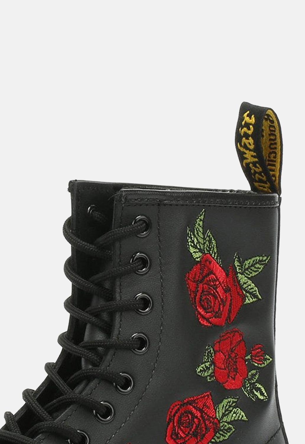 1460 Vonda Floral Rose Leather Lace Up Boots