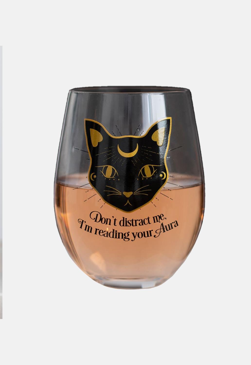 Reading Your Aura Stemless Wine Glass