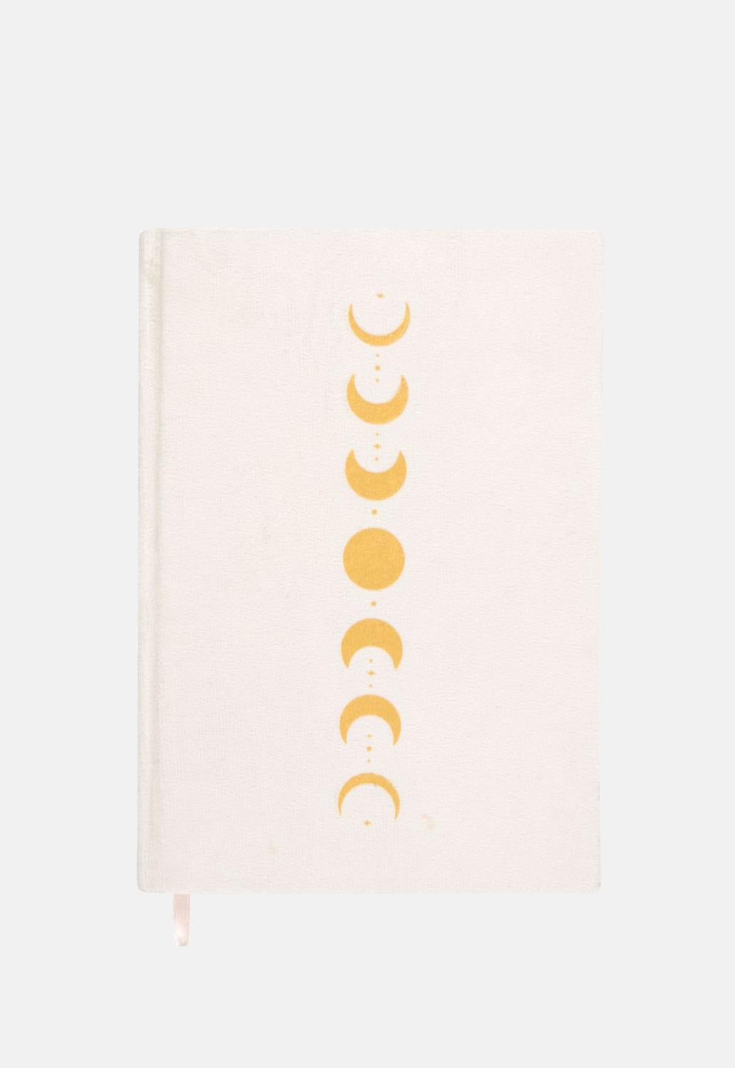 Moon Phase Velvet A5 Notebook