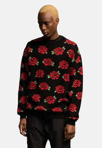 Dressen Roses Knit Crew