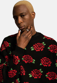 Dressen Roses Knit Crew