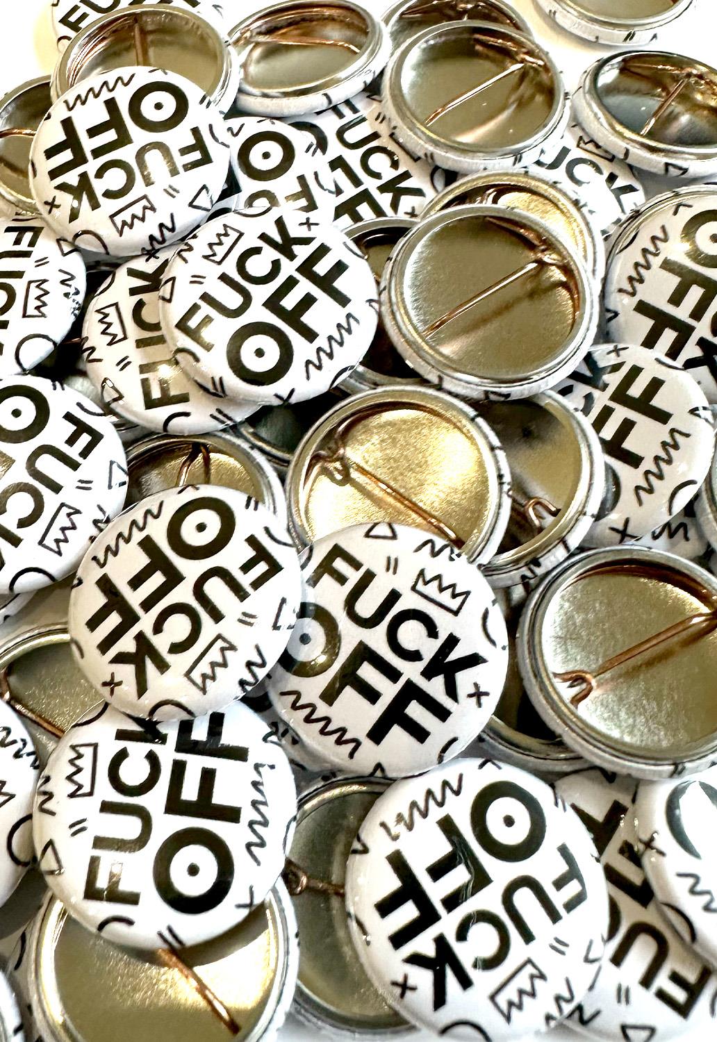 Fuck Off Button Badge – DMG SCY