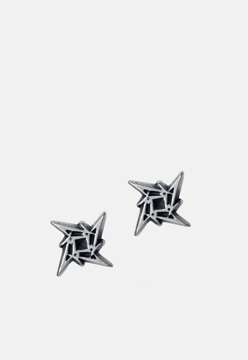 Metallica Ninja Star Logo Ear Studs