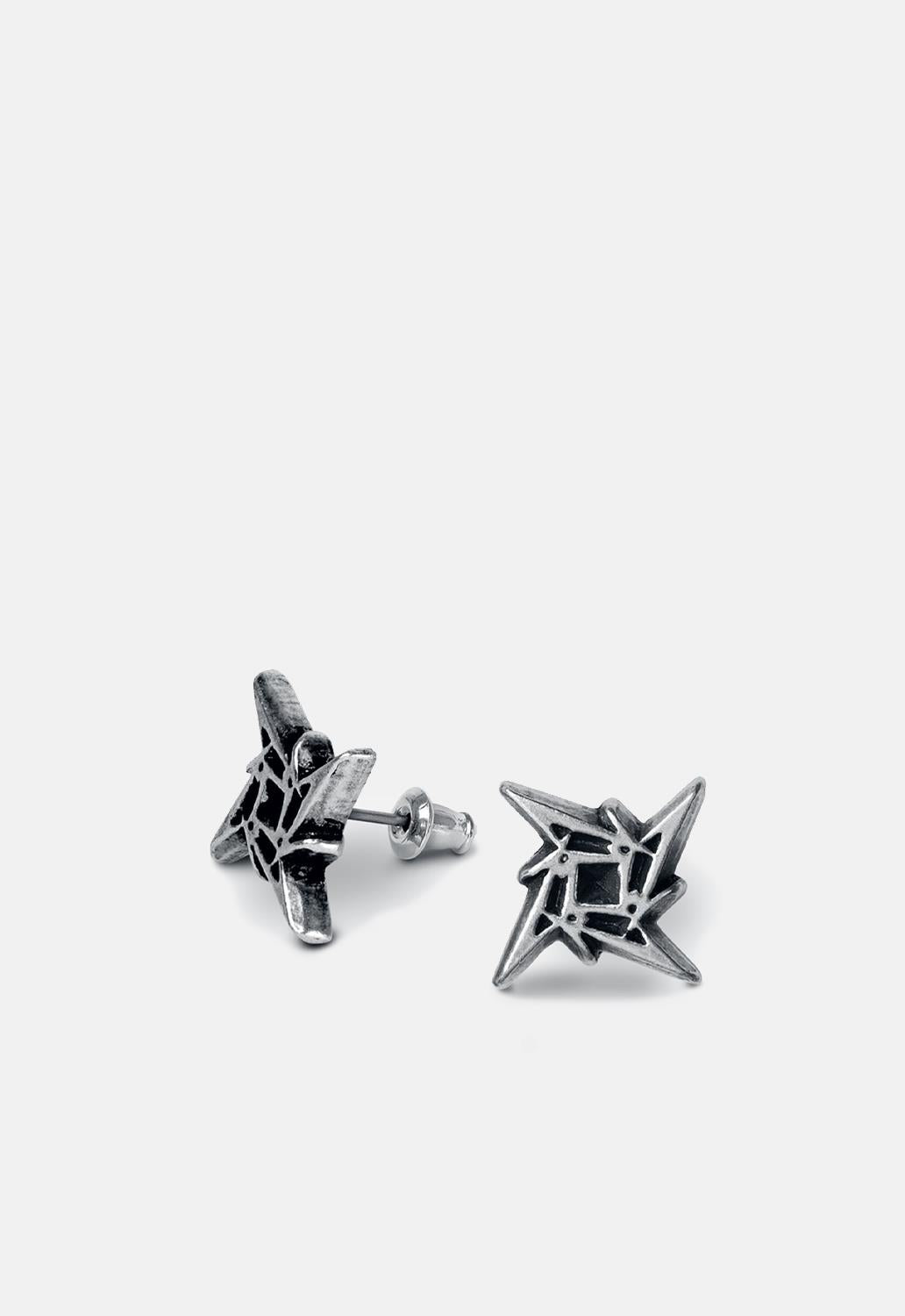 Metallica Ninja Star Logo Ear Studs